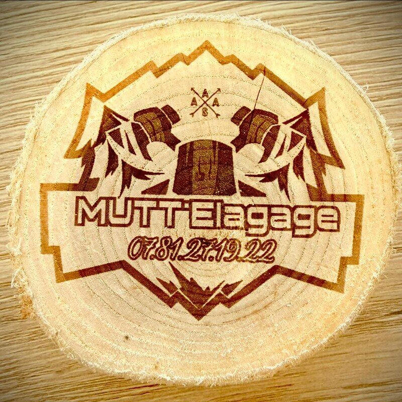 Logo MUTT'Elagage gravé